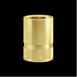 Lampe Madison dorée – Socle moleté E27 pour Message In The Tube | Comptoir Elec & Design
