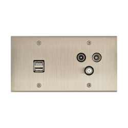 Façade simple Confidence Obturateur finition Nickel Satiné