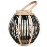 Olivie - Lanterne décorative solaire en bambou