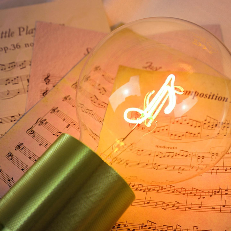 Ampoule Note lumière ambrée à poser