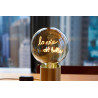 Ampoule "La vie est belle" – Message In The Bulb – LED ambrée – E27 | Comptoir Elec & Design