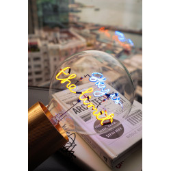 Ampoule "Sky is the limit" – Lumière bleue et ambre – Message In The Bulb – E27