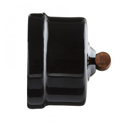 Double poussoir rotatif noir Collection GARBY
