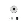 Chargeur USB double noir collection GARBY