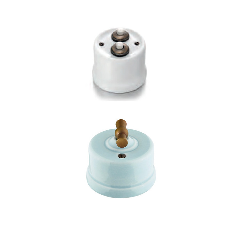 Double bouton poussoir coton Collection GARBY