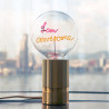 Ampoule I am awesome lumière rouge et ambre finition transparent à poser