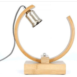 Lampe de table modulable en bambou naturel