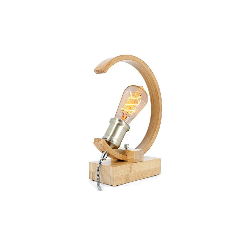 Lampe de table modulable en bambou naturel