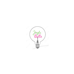 Ampoule "Jingle Bells" – Lumière verte & rouge – Message In The Bulb – E27