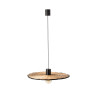 COSTAS – Suspension noire et rotin Ø 60 cm design méditerranéen