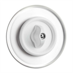 Interrupteur rotatif Permutateur Duroplast blanc THPG