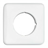 Plaque simple rectangulaire Duroplast blanc THPG