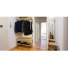 Plaque quadruple rectangulaire Duroplast blanc THPG
