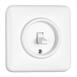 Interrupteur rotatif Permutateur Duroplast blanc THPG