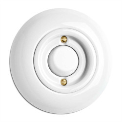 Interrupteur va et vient en porcelaine blanc THPG