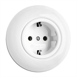 Plaque simple porcelaine blanc THPG