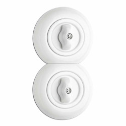 Plaque simple biseauté porcelaine blanc THPG