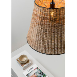 SUMBA – Suspension en rotin noire design intérieur