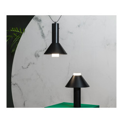 FUJI – Lampe portable noire design japonais IP44 rechargeable