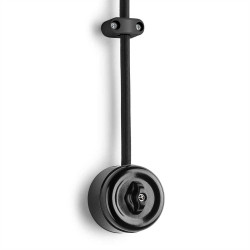 Interrupteur rotatif Permutateur, en saillie, Bakelite® noire THPG