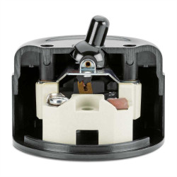 Interrupteur va-et-vient à bascule, en saillie, Bakelite® noire THPG