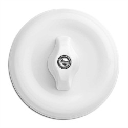 Commutateur rotatif multi-circuit, en saillie, Duroplast blanc THPG