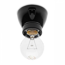 Plafonnier Minimal en porcelaine noire THPG