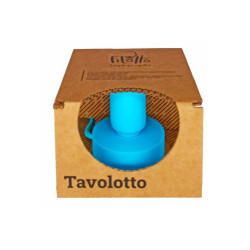 Tavolotto finition bleu clair avec bouton