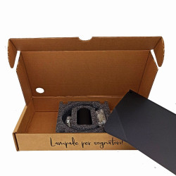 Combo - Etagère magnétique et porte lampe avec bouton finition blanc