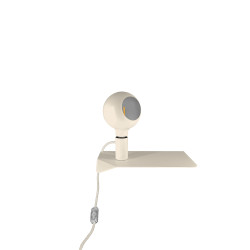 Combo - Etagère magnétique et porte lampe avec variateur finition crème