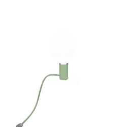 Combo - Etagère magnétique et porte lampe avec bouton finition vert
