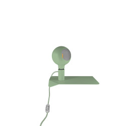 Combo - Etagère magnétique et porte lampe avec variateur finition vert