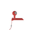 Combo - Etagère magnétique et porte lampe avec bouton finition rouge