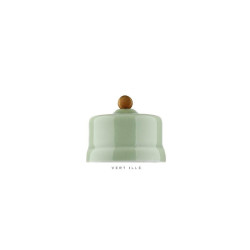 Va-et-vient porcelaine bleu coton GARBY Fontini sans passe-câble