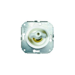 Bouton rotatif blanc manette porcelaine rétro blanc collection Vénézia