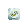 Bouton rotatif blanc manette porcelaine rétro blanc collection Vénézia
