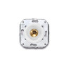 Bouton poussoir blanc manette dorée collection Vénézia