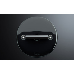Poussoir rotatif noir avec vis métal nickel noir collection DO