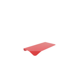 Combo - Etagère magnétique et porte lampe avec bouton finition rouge
