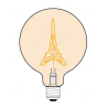 Ampoule Tour Eiffel – Message In The Bulb – lumière ambrée, finition ambrée