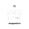 Magnetico - Lampe de table magnétique avec bouton finition gris