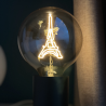 Ampoule Tour Eiffel – Message In The Bulb – lumière ambrée, finition ambrée