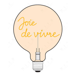 Ampoule "Joie de vivre" – Message lumineux – Lumière ambrée – Message In The Bulb