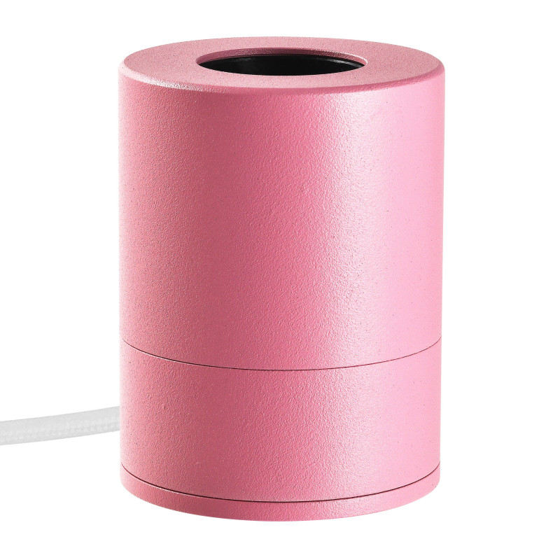 Pop – Socle lampe de table rose | MITB | Culot E27 avec interrupteur