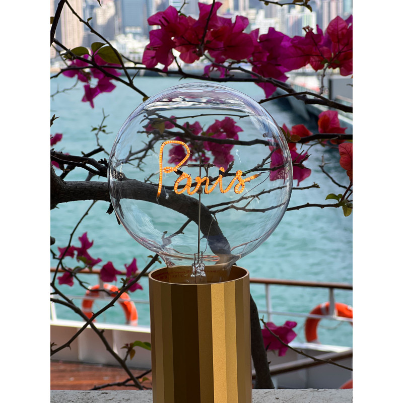 Ampoule Paris MITB Portable – Finition Transparent 9V | Comptoir Elec & Design