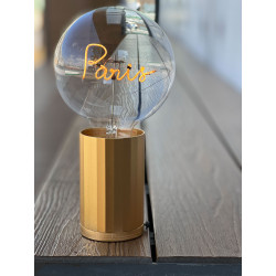 Ampoule Paris MITB Portable – Finition Transparent 9V | Comptoir Elec & Design