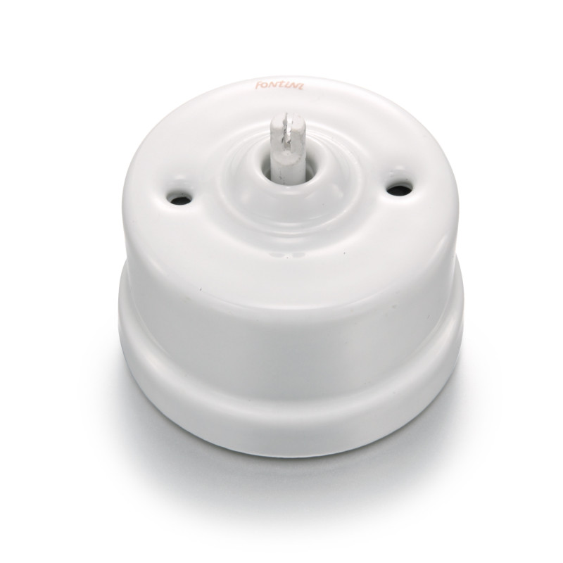 Va-et-vient porcelaine blanche GARBY Fontini sans passe-câble