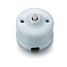 Bouton poussoir rotatif coton GARBY Fontini – Interrupteur rétro porcelaine