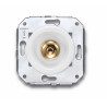 Bouton poussoir blanc manette dorée collection Vénézia