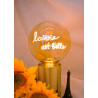 Ampoule "La vie est belle" – Message In The Bulb – LED ambrée – E27 | Comptoir Elec & Design